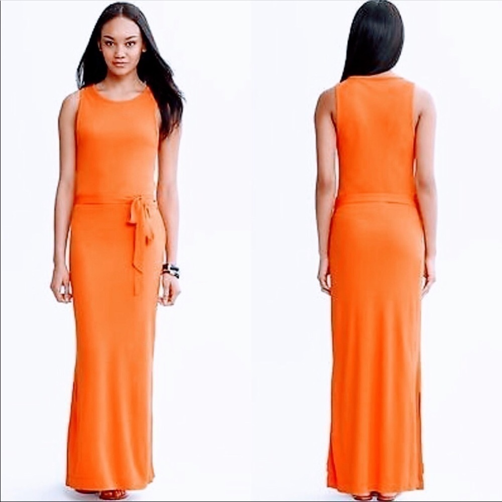 Banana Republic orange Maxi Dress